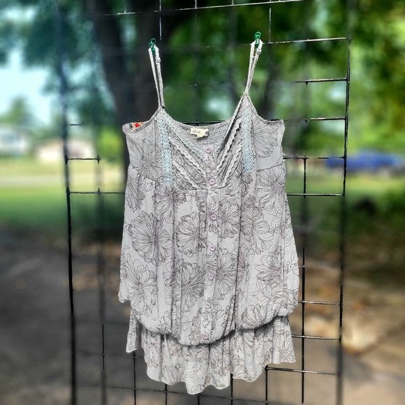 mine Tops - Grey Tank Top